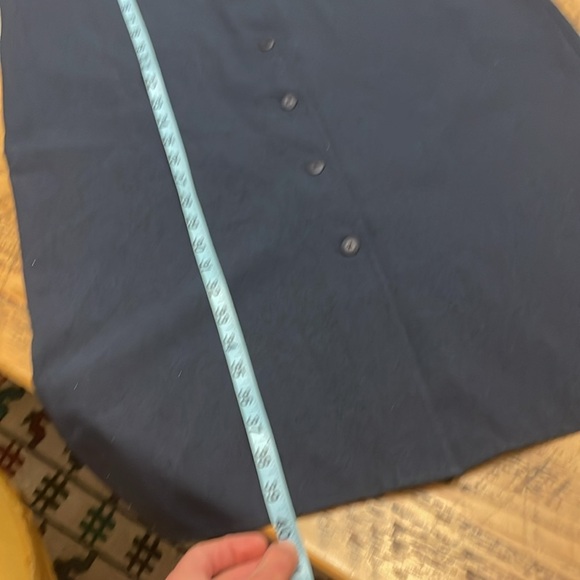 LL Bean traveler button front dress medium navy blue - Picture 6 of 12